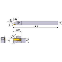 GYSRUS08B00-C13 TURNING HOLDER