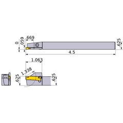 GYSRUS10B00-C17 TURNING HOLDER