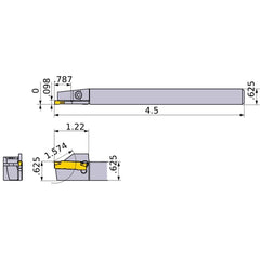 GYSRUS10B00-E20 TURNING HOLDER