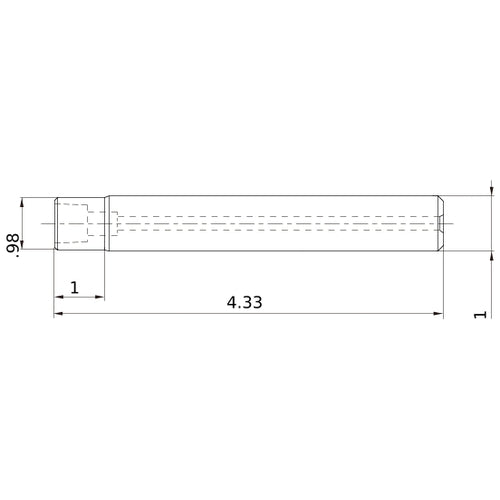IMX25-U1000N100L43S SOLID END MILL