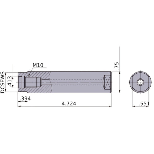 SCU12M10S120SW INDEXABLE END MILL