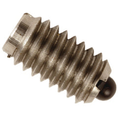 End Force Spring Plunger - 30.75 lbs Initial End Force, 15.5 lbs Final End Force (5/16″–18 Thread) - Eagle Tool & Supply