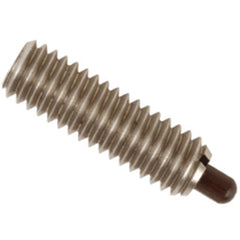 End Force Spring Plunger - 2 lbs Initial End Force, 9 lbs Final End Force (1/4″–20 Thread) - Eagle Tool & Supply