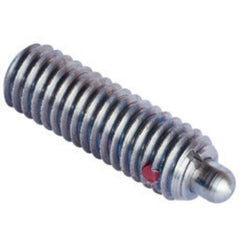End Force Spring Plunger - 3 lbs Initial End Force, 15 lbs Final End Force (5/16″–18 Thread) - Eagle Tool & Supply