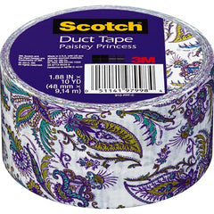 1.88 in × 10 yd Scotch(R) Duct Tape 910-PPP-C Purple Paisley Alt Mfg # 97998 - Eagle Tool & Supply