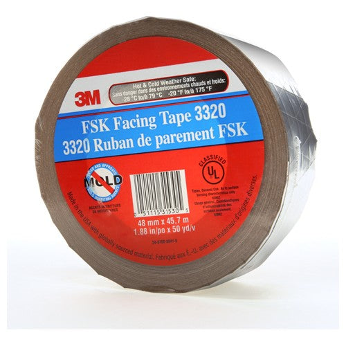 48 mm × 45.7 m FSK Facing Tape Silver Alt Mfg # 31530 - Eagle Tool & Supply