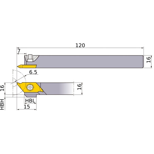 TTAHL1616 TURNING HOLDER
