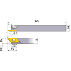 TTAHL1616 TURNING HOLDER
