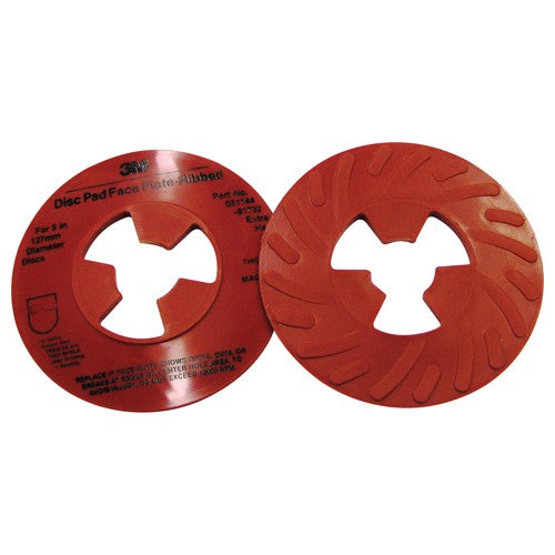 3M Disc Pad Face Plate Ribbed 81732 Extra Hard Red 5″ - Eagle Tool & Supply