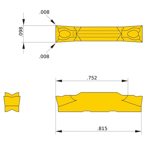 GY2M0250E020N-MS NX2525 GY INSERT