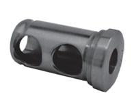 Type J Tool Holder Bushings - Part #  TBJ-07-0250-B - (OD: 3/4") (ID: 1/4") (Center Hole Distance: 13/16"   &   Shoulder to Center of First Hole: 3/8"  ) (# of Holes: 2 & Hole Size: 3/8") (Length Under Head: 1-1/2") - Eagle Tool & Supply