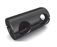Type L Tool Holder Bushings - Part #  TBL-15-0500 - (OD: 1-1/2") (ID: 1/2") (# of Holes: 2 & Hole Size: 7/8") (Center Hole Distance: 1-5/8"   &   End to Center of First Hole: 3/4") (Overall Length: 3") - Eagle Tool & Supply