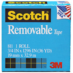 Scotch Removable Tape 811 1″ × 2592″ Boxed - Eagle Tool & Supply