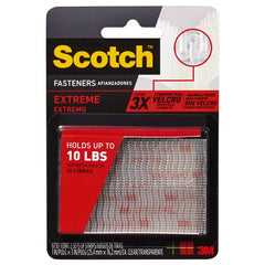 Scotch Extreme Fasteners RF6730 1″ × 3″ (25 4 mm × 76 2 mm) 2 Sets of Strips Clear - Eagle Tool & Supply