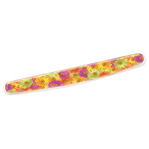 3M Gel Wrist Rest WR308DS Clear Gel Design Compact Size Daisy 2.75″ × 18″ x .75″ - Eagle Tool & Supply