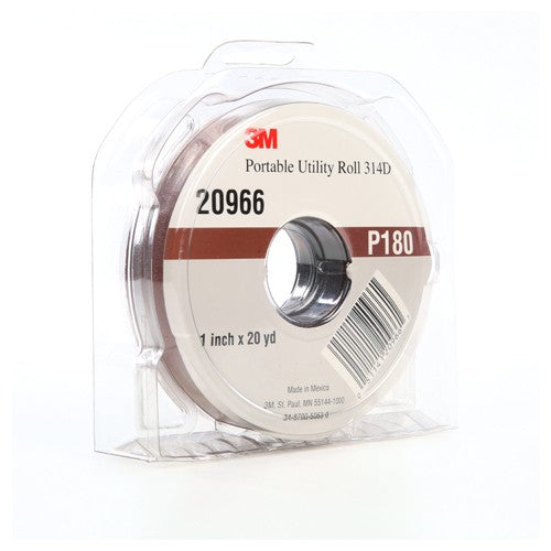 3M Portable Utility Cloth Roll 314D P180 J-weight 1″ × 20 yd - Eagle Tool & Supply