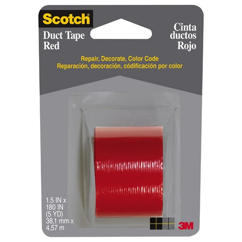 3M Red Duct Tape 1005-RED-CD 1.5″ × 5 yd 12/cs - Eagle Tool & Supply