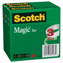 ‎Scotch Magic Invisible Tape 810-3PK 3/4″ × 36 yd × 0″ (19 mm × 32 9 m) - Eagle Tool & Supply