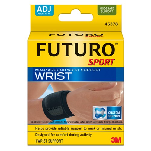FUTURO Wrist Support Strap 46378ENR Adjustable Black - Eagle Tool & Supply