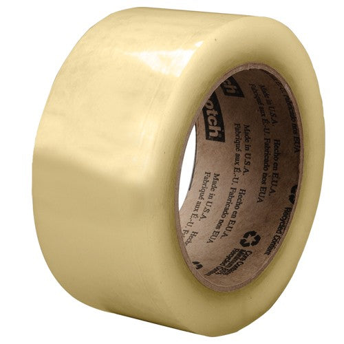 Scotch Recycled Corrugate Box Sealing Tape 3071 Clear 48 mm × 100 m - Eagle Tool & Supply