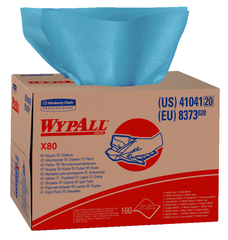 12.5 x 16.8'' - Package of 160 - WypAll X80 Brag Box - Eagle Tool & Supply