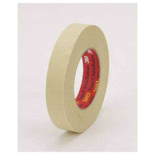 3M High Performance Masking Tape 2693 Tan 12 mm × 55 m 7.9 mil plastic core - Eagle Tool & Supply