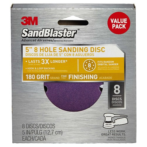 5 in × 8Hole 3M™ SandBlaster™ Sanding D Alt Mfg # 96756 - Eagle Tool & Supply