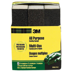 ‎3M General Purpose Sanding Sponge 908NA-3P-CC 3 3/4″ × 2 5/8″ × 1″ Dual Grit Fine/Medium - Eagle Tool & Supply