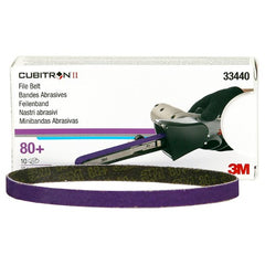 3M Cubitron II File Belt 33440 80+ 10 mm × 330 mm (3/8″ × 13″) - Eagle Tool & Supply