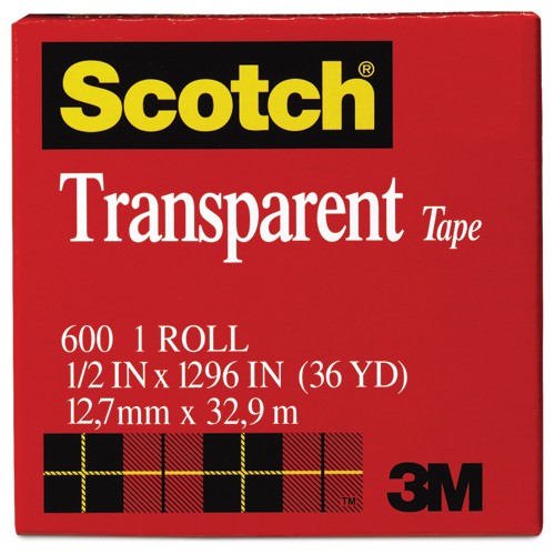 ‎Scotch Transparent Tape 600-2P34-72 3/4″ × 2592″ (19 mm × 65 8 m) - Eagle Tool & Supply