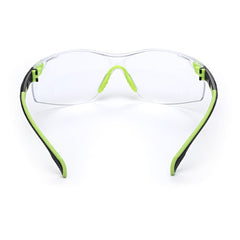 3M Solus 1000-Series Safety Glasses S1201SGAF Green/Black Clear Scotchgard Anti-Fog Lens - Eagle Tool & Supply
